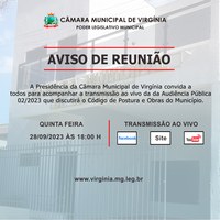 Aviso de  Audiência Pública