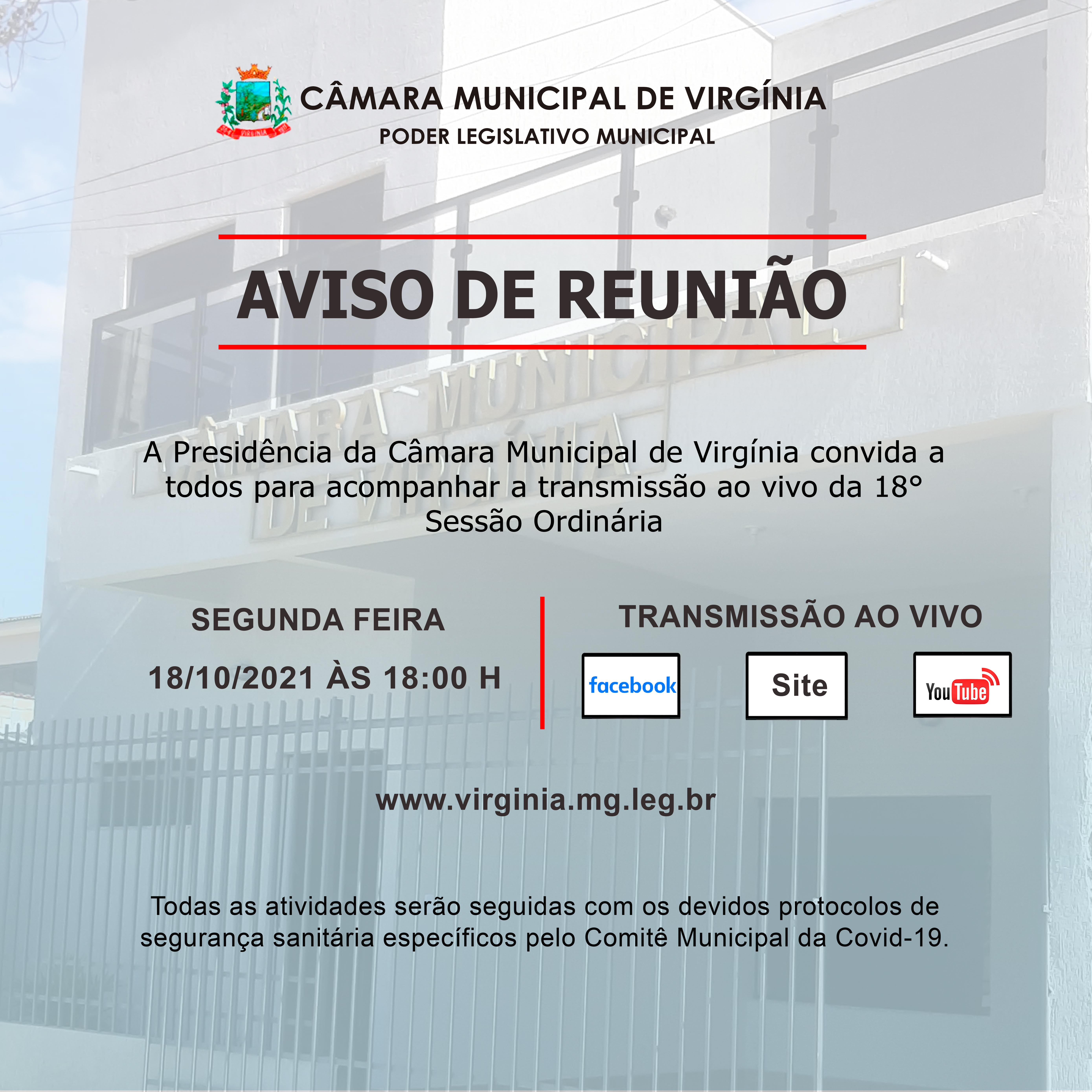 AVISO DE REUNIÃO