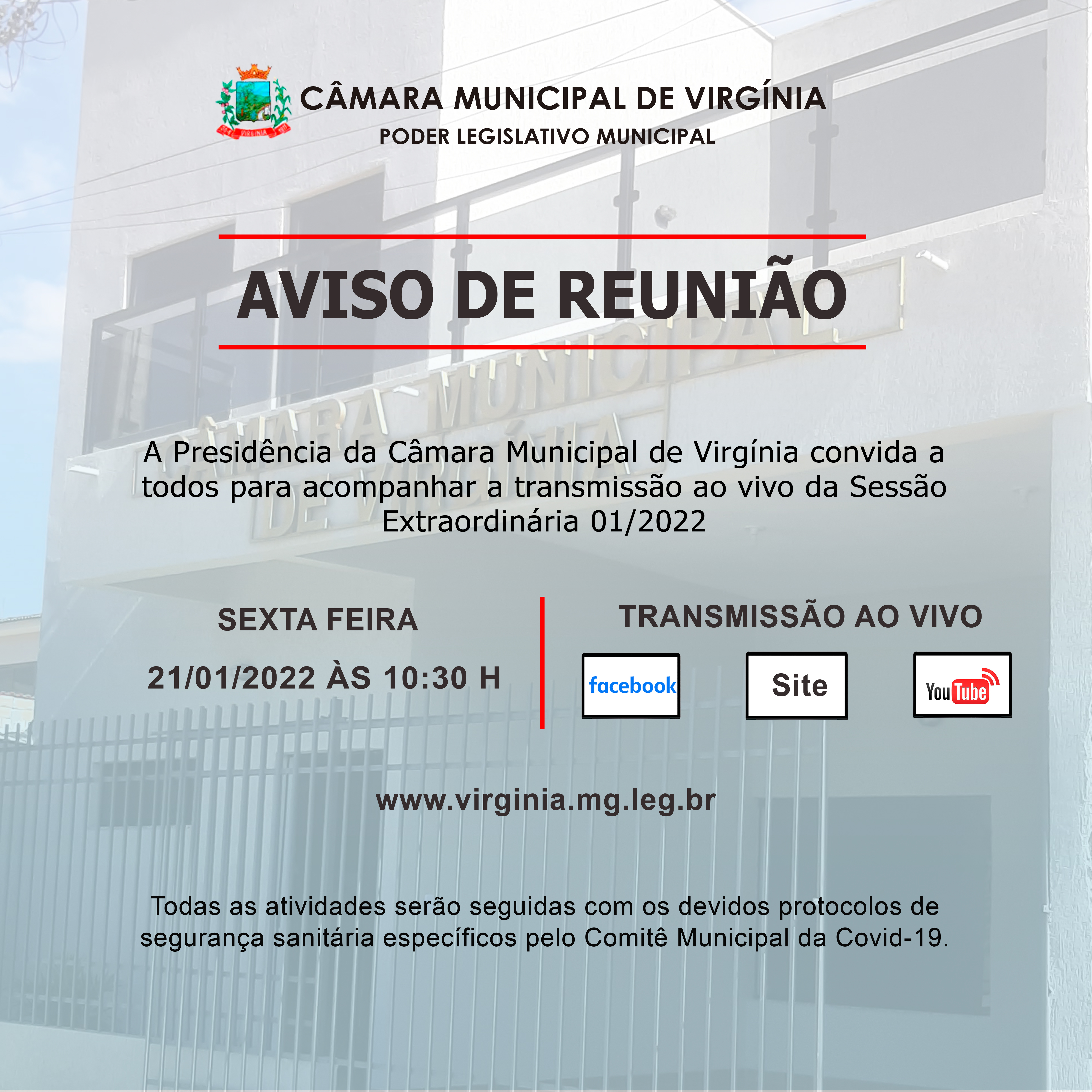 AVISO DE REUNIÃO