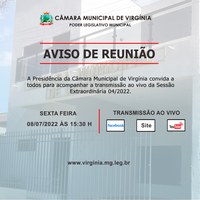 Aviso de Reunião