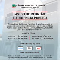 AVISO DE REUNIÃO E AUDIÊNCIA PÚBLICA